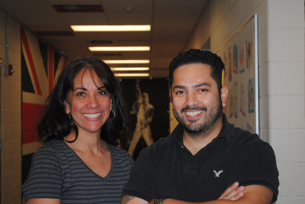Mrs. Loera and Mr. Ramirez sponsor Art Club. Photo by Artemisia