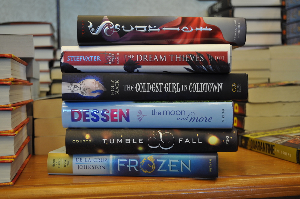 Some of the books whose authors will be at the Austin Teen Book Festival. Photo by Julie