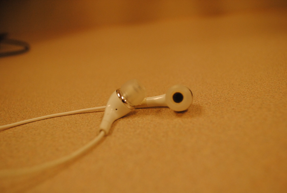 Earbuds. Photo by Gabe Kotick