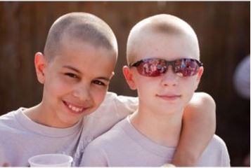 Nate and I the last time we shaved our heads. Photo from personal collection
