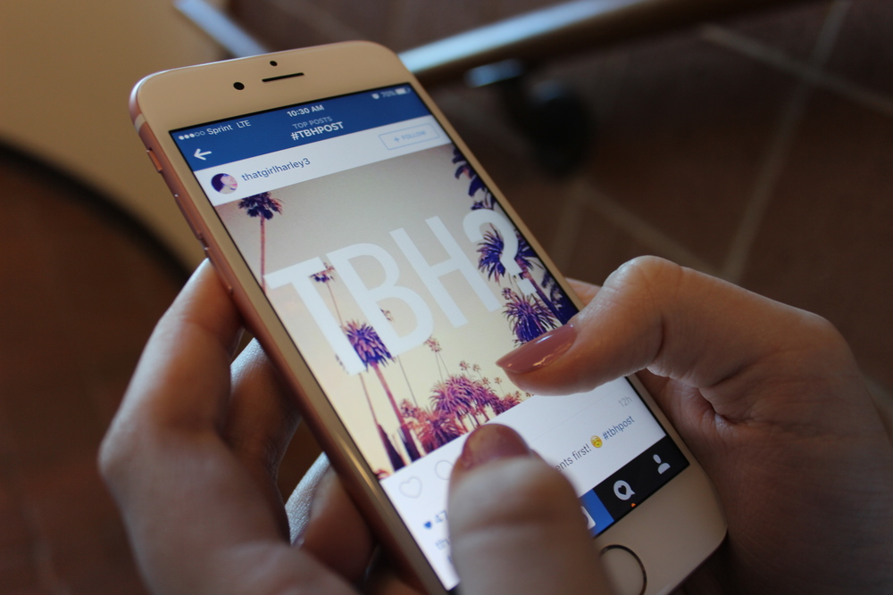 A TBH post on Instagram, an app that is widely used by teens around the world. Photo by Emma Monreal