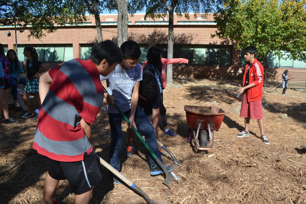 The path, which is an uphill slope, requires much maintenance by Mr. Garza’s leadership class Photo by Rustin Mehrabani-Farsi