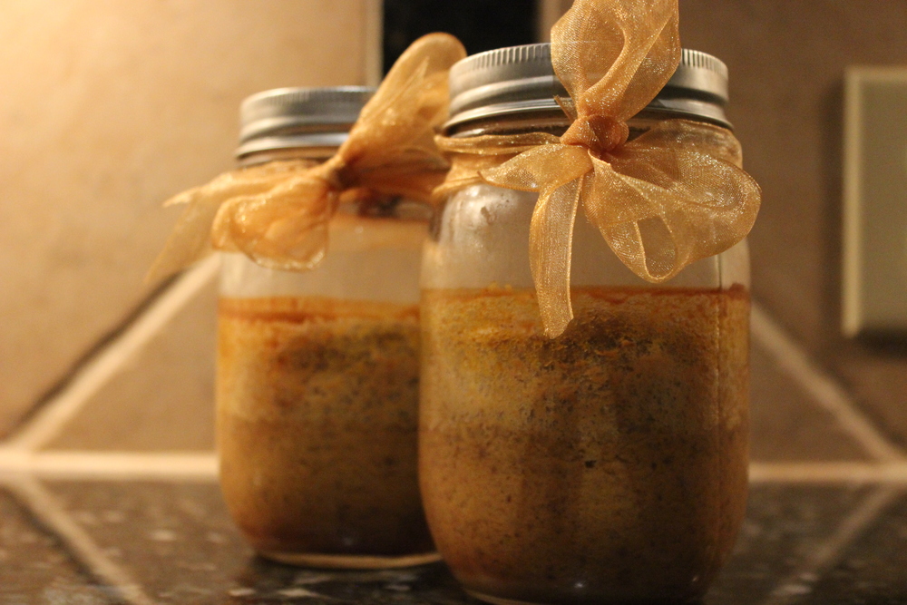 Delicious and easy-to-make pumpkin pie in a jar. Photo by Grace Guthrie