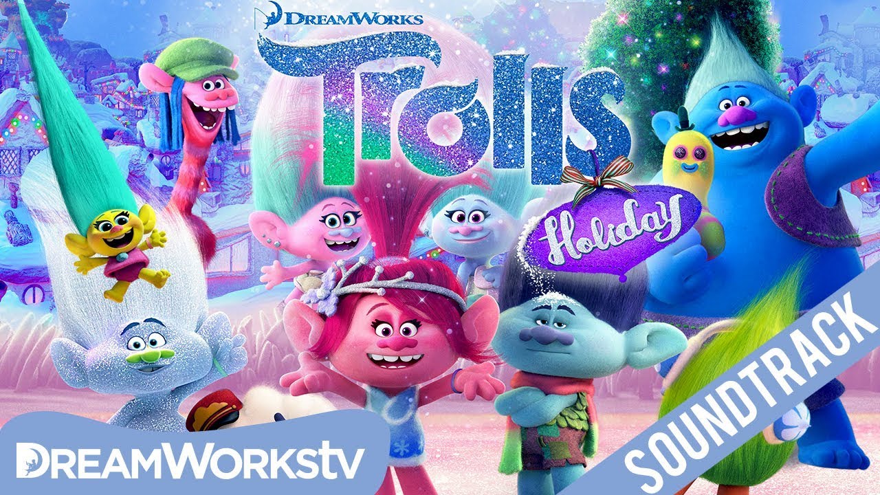 Тролли праздники в гармонии. DREAMWORKSTV мультсериал. OST trolls Holiday. Trolls Peacock. Dreamworks trolls log.