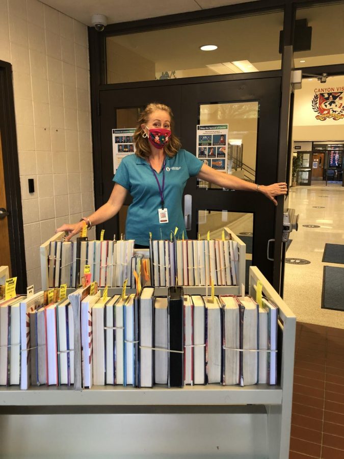 Ms. Stiles and the CVMS Library During COVID-19