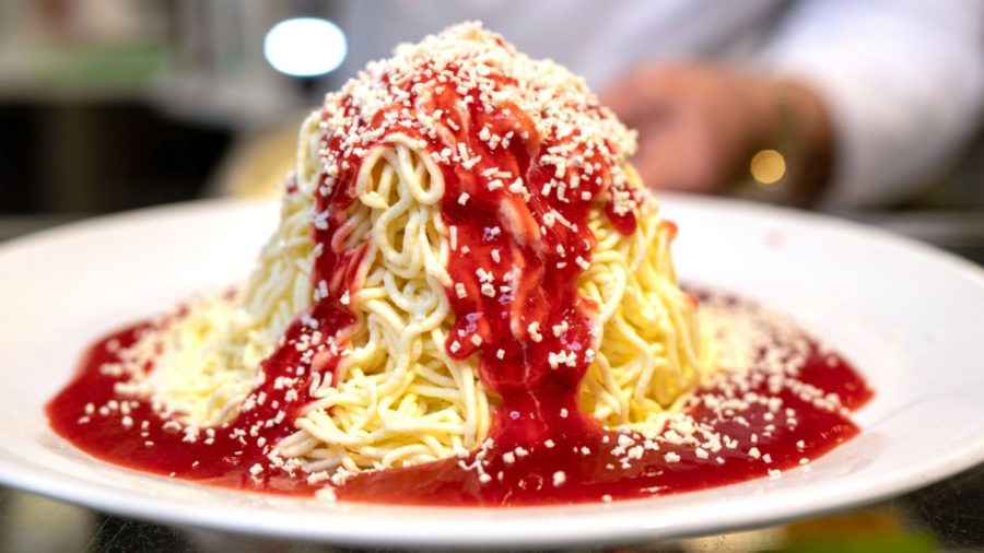 Spaghetti Ice Cream - A Bite of Heaven