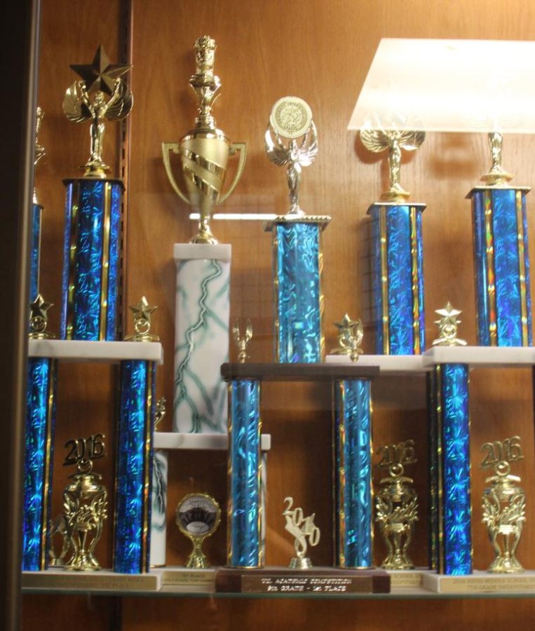 UIL Awards in Trophy Case