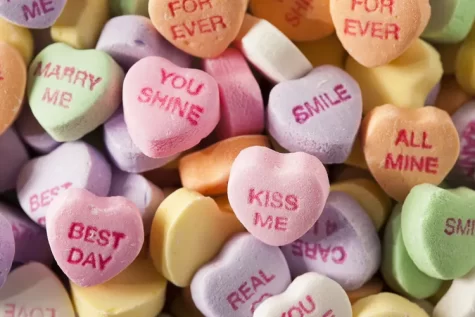 candy valentines hearts