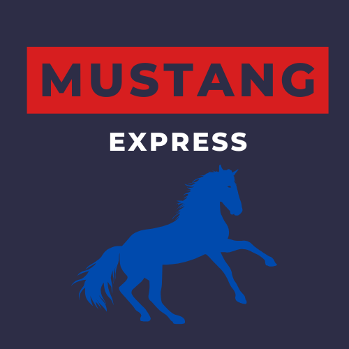 Infographic that says Mustang Express